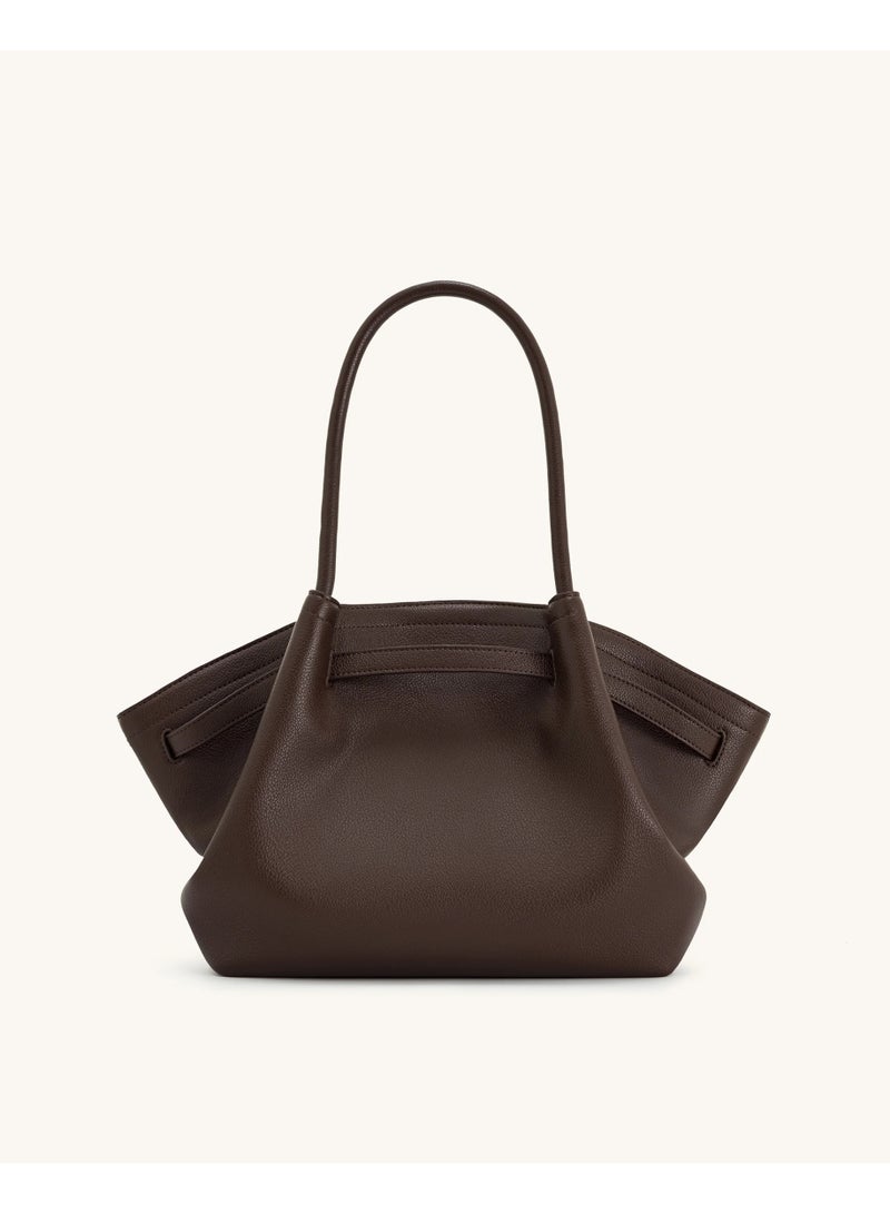 جي دبليو بي حقيبة هانا متوسطة - بنية داكنة - Image 3